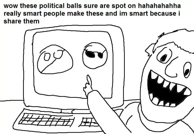 Imagine believing that you learn history with balls - meme