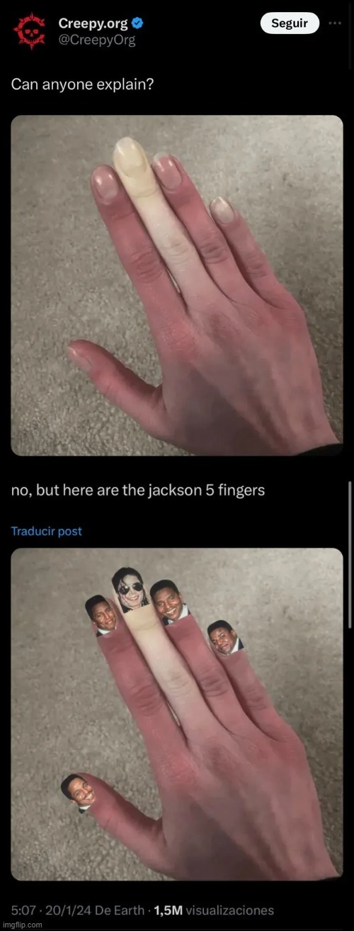 Dedos de los jackson 5 - meme