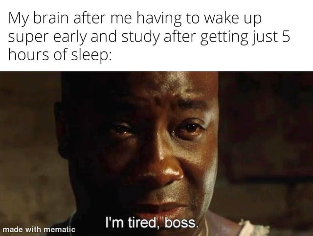 I'm tired boss - meme