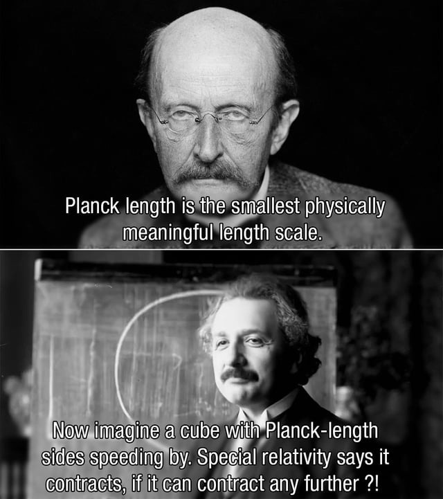 Imagine a cube so small it breaks physics when it moves - meme