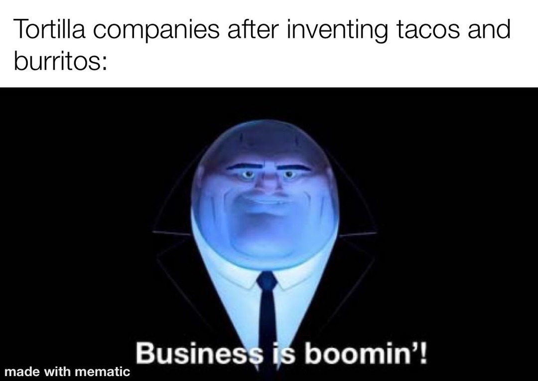 Tortilla companies: Stonks - meme