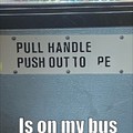 Push Handle out to Pe