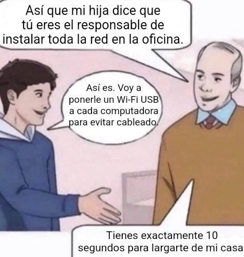 WIFI usb es de pobres - meme