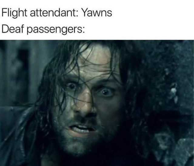 Deaf passengers - meme