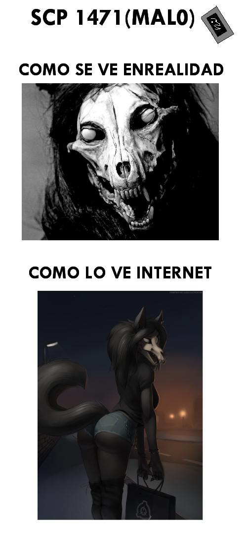 pobre scp 1471 ha sido mas pornificado que cualquier otra wea y sea vuelto un extraño fetiche para muchos (inserte ruidos de delfin triste) - meme