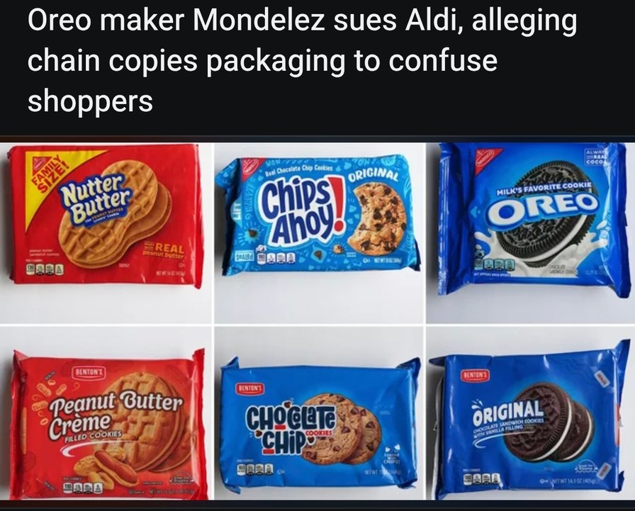 Oreo sues Aldi for cookies looking too seductive - meme