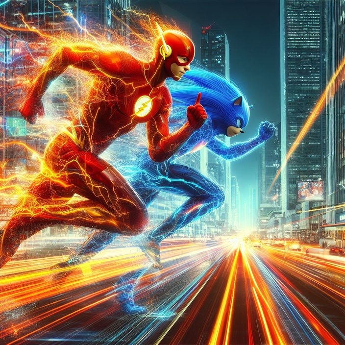 The flash 2: una batalla veloz con Sonic - meme