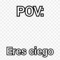 Contexto: los ciegos se supone que no ven todo negro si no que directamente es como lo que vees a través de tu cuello y lo he representado con el mapa de pixeles