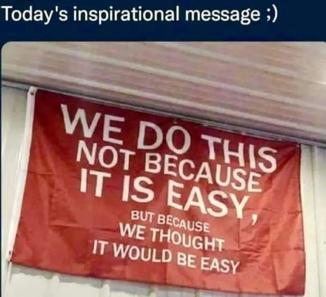 Today's inspiring message - meme