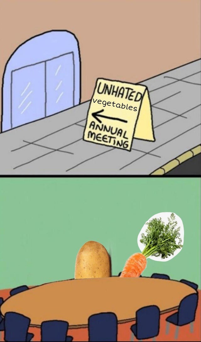 The only unhated vegetables - meme