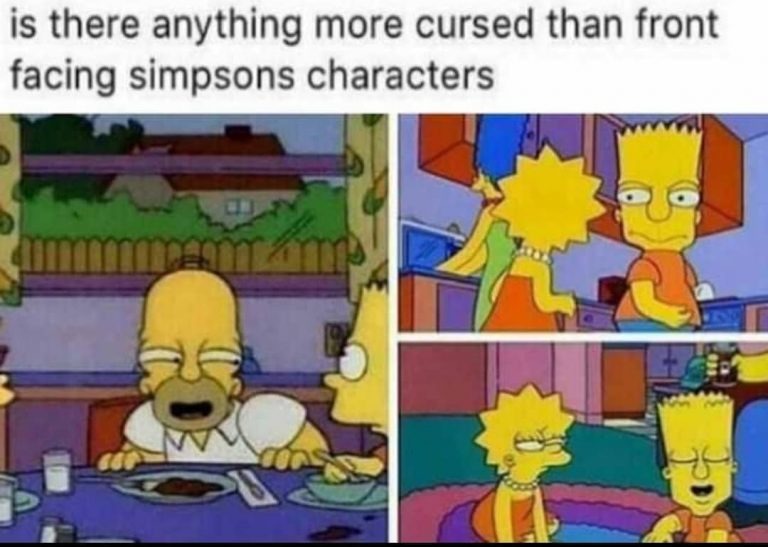 Cursed simpsons - meme