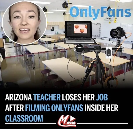 Arizona teacher loses her job - meme