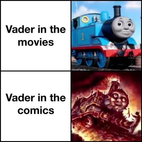 Vader in the comics - meme