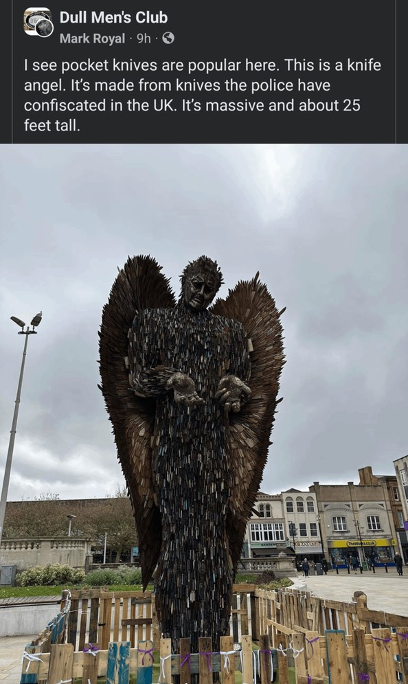 London knife angel - meme