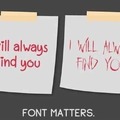 Font matters