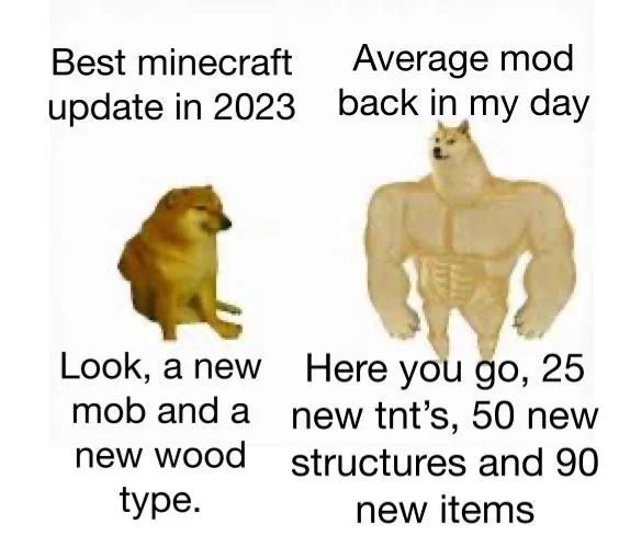 Best minecraft update in 2023 - meme