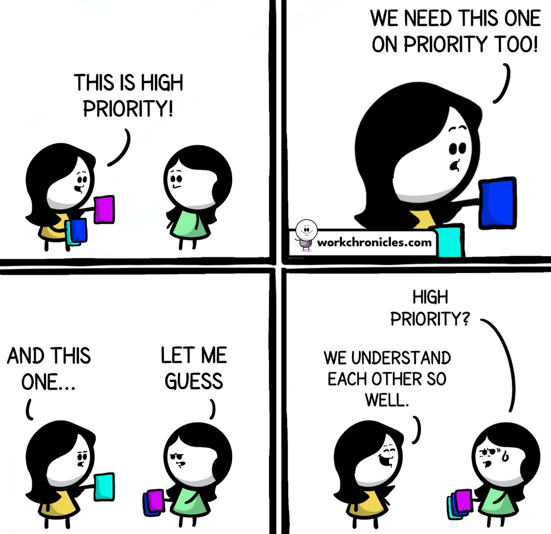 If everything is a priority, nothing is a priority - meme