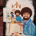 Bob Ross painting Bob Ross painting yet another Bob Ross