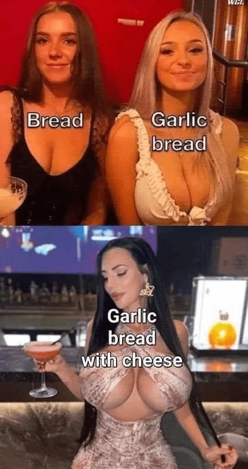 last comment get free garlic breads - meme