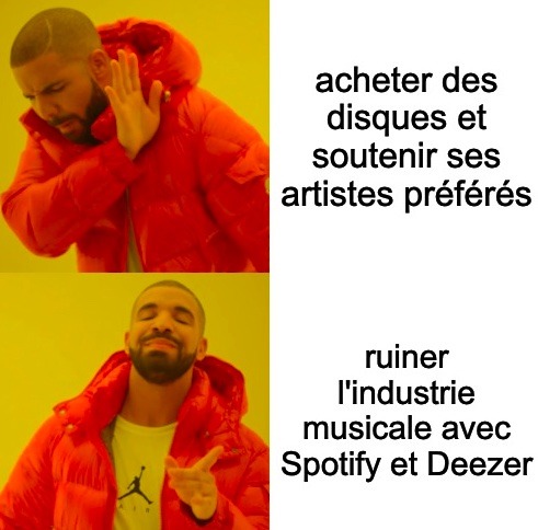 Spotify et Deezer - meme