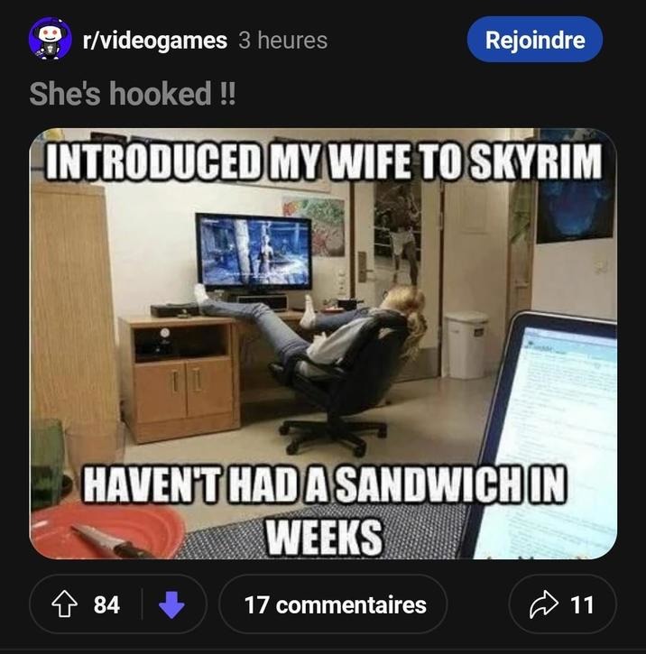 Introduce you wife to Skyrim and - meme