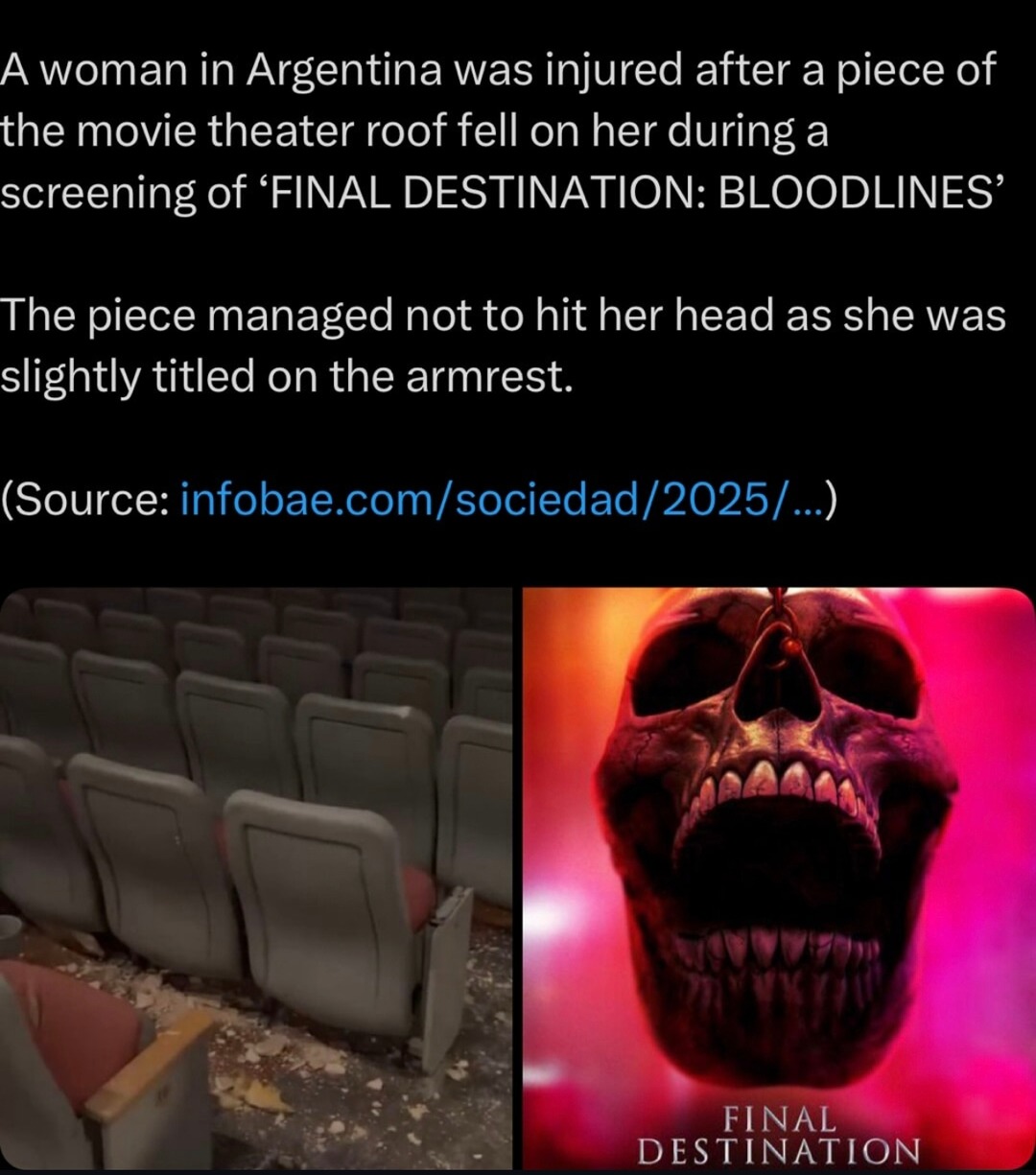 Final Destination movie almost became real - meme