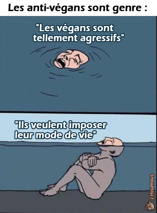 Anti-végans - meme