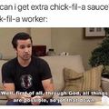But, ma'am, I just want the fucking SAUCE!