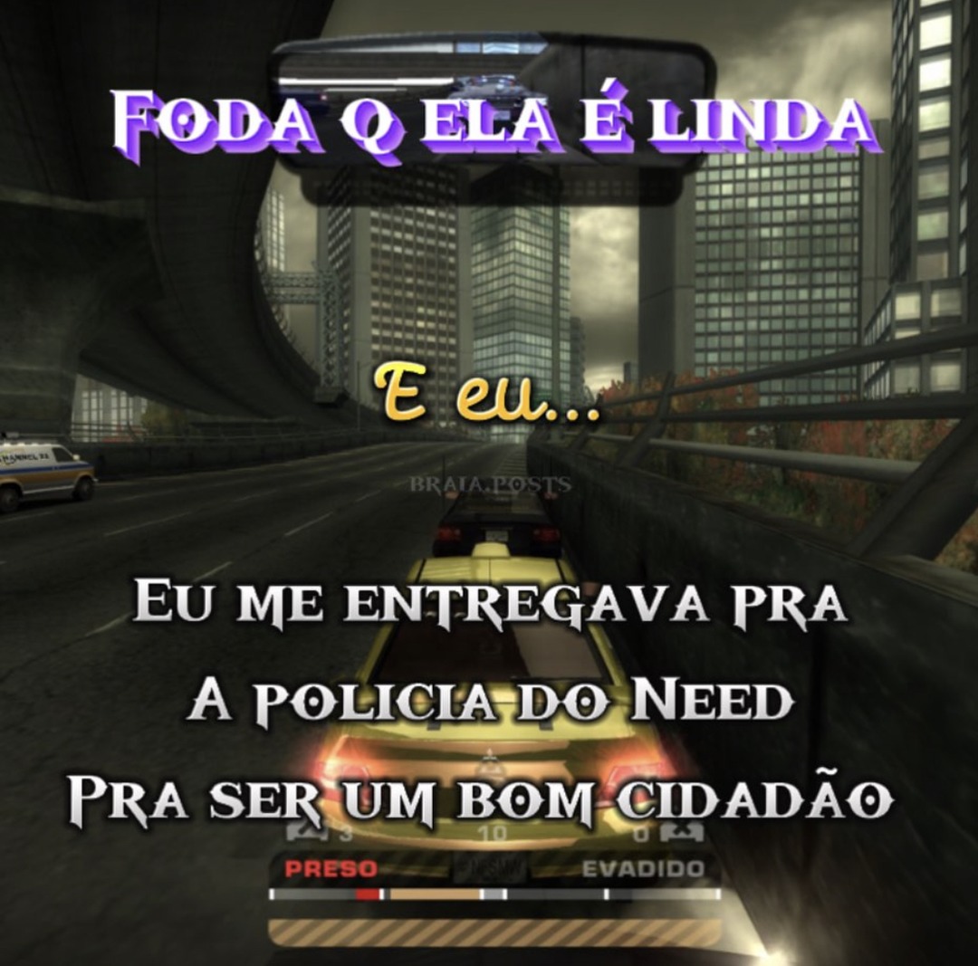 Parava no semáforo do GTA - meme