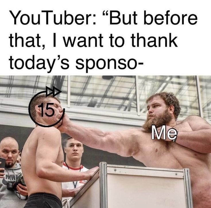 youtube sponsors meme