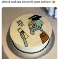 Wholesome graduation cake