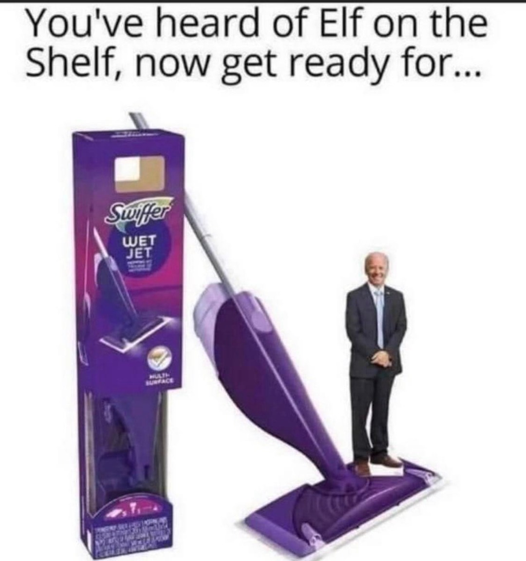 sniffer on a swiffer - meme