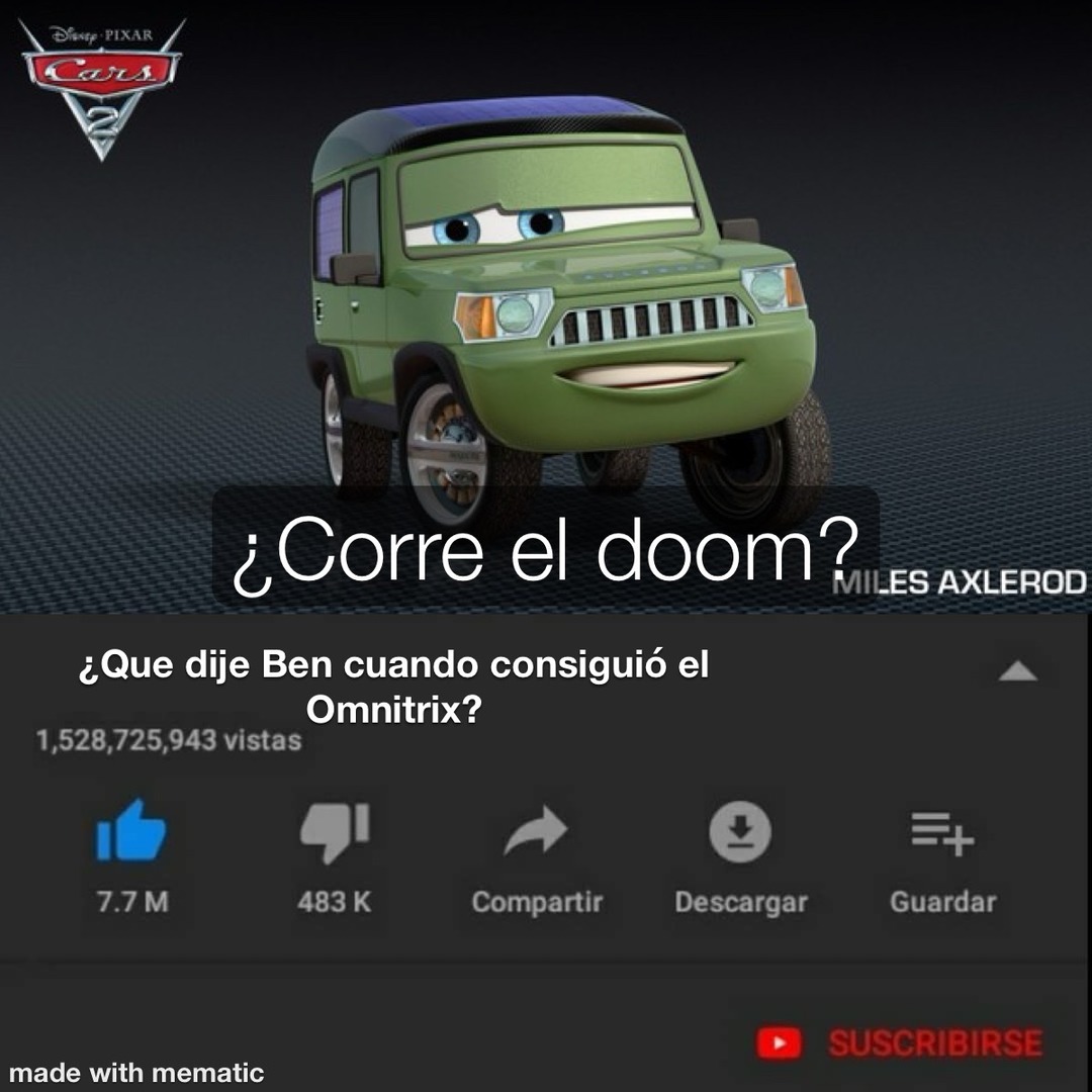 El omnitrix corre el doom pregunta seria - meme