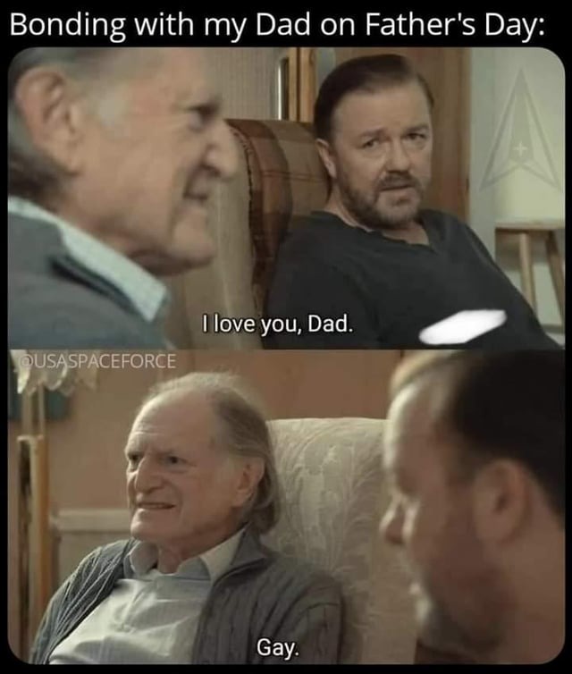 Dad and son bonding - meme