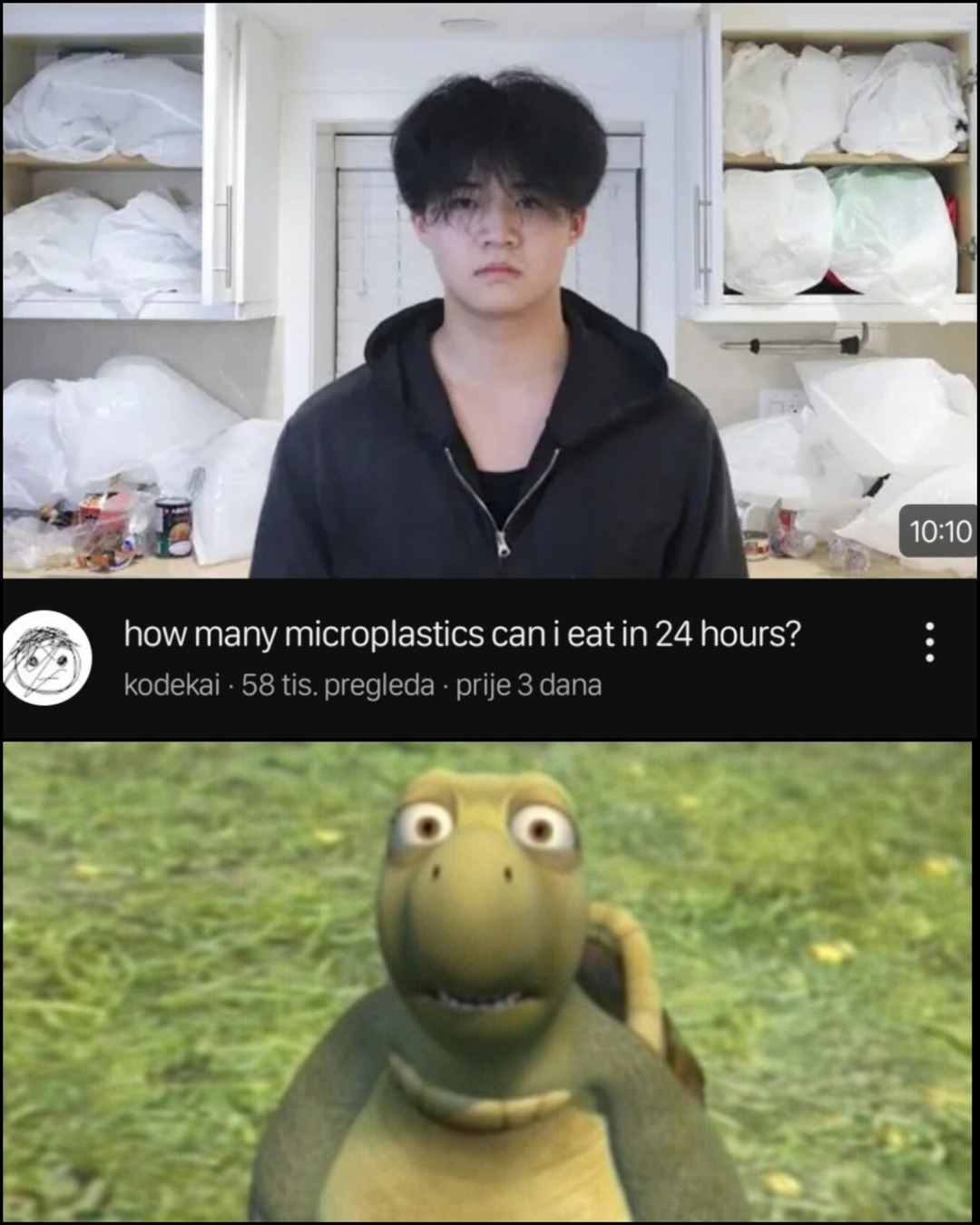 I wonder how much have we eaten by now - meme