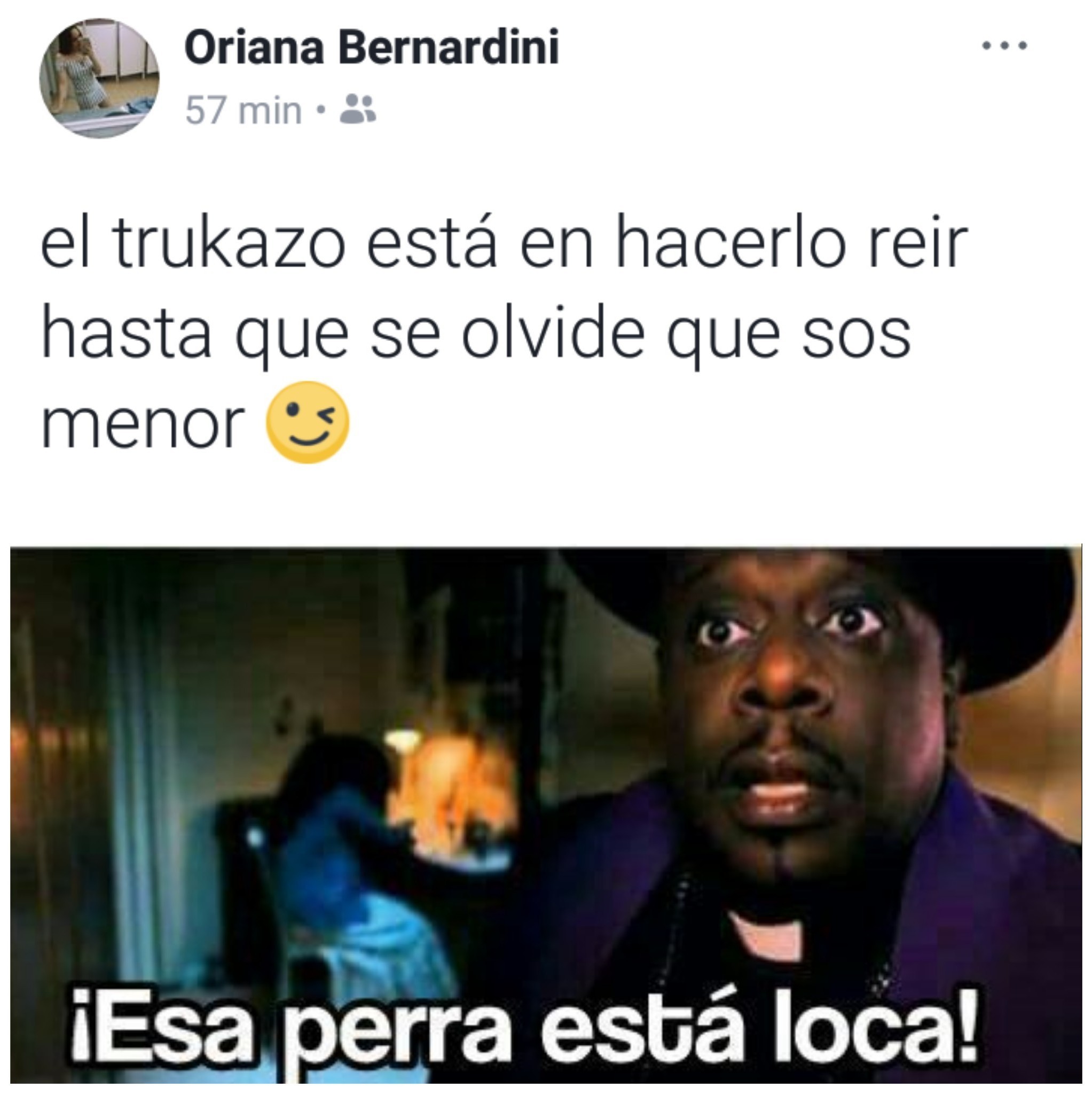 Esa perrs está loca - meme