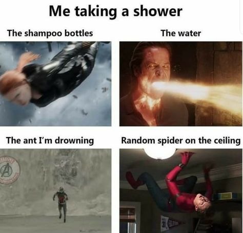Me taking a shower : - meme