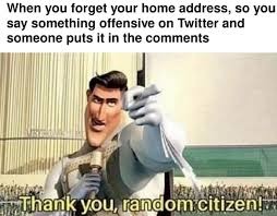 Thank you random citizen - meme