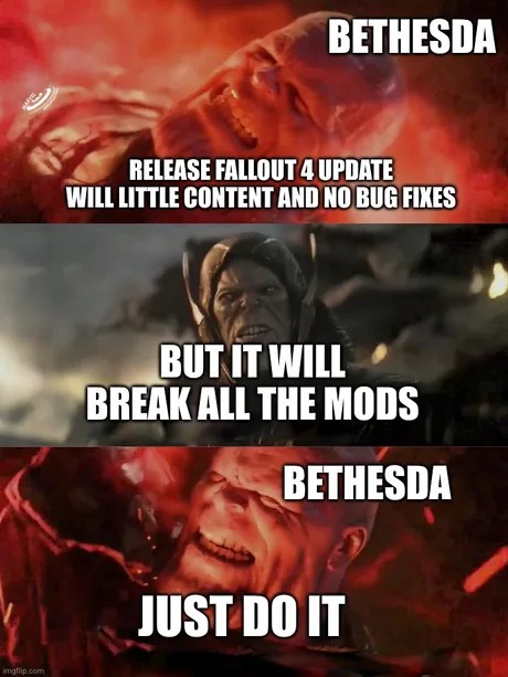Fallout 4 update - meme