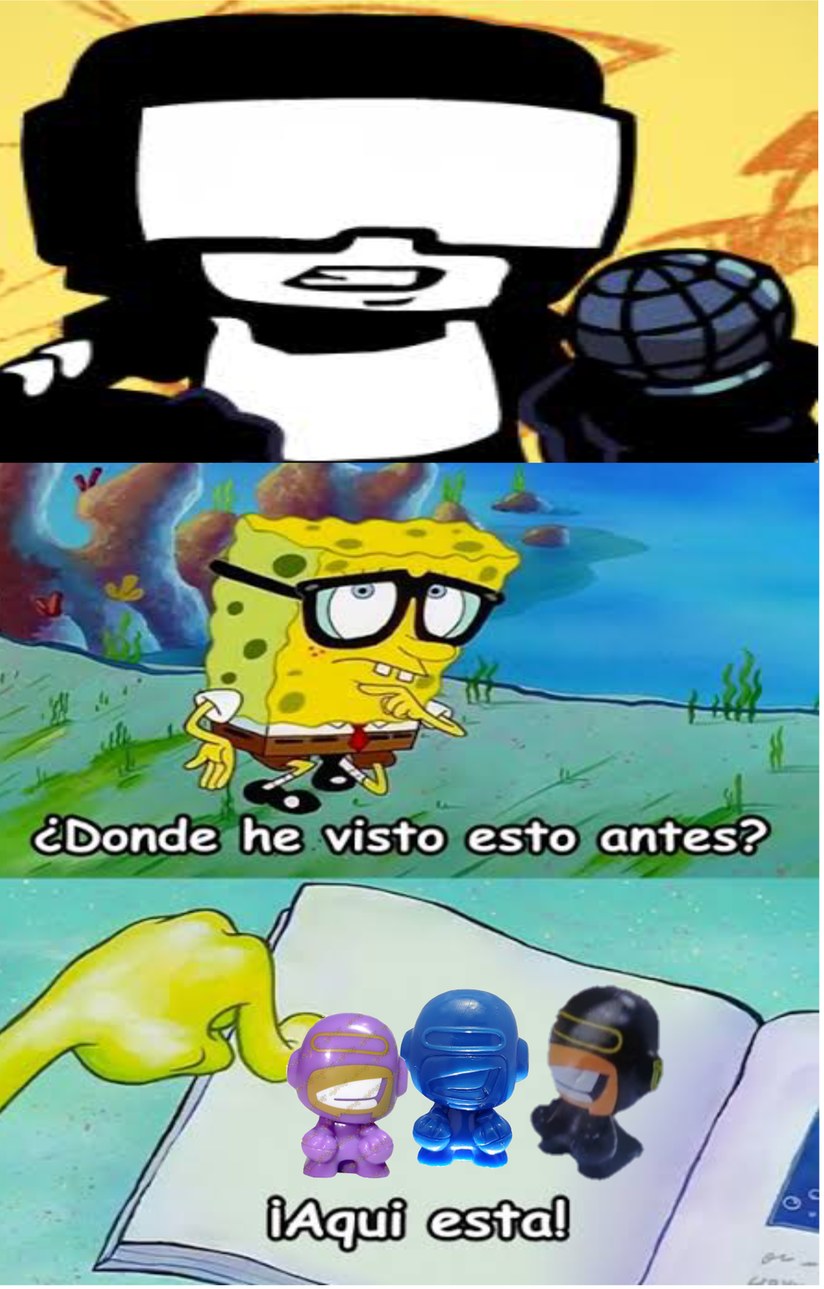 Cuando ví a ese personaje me recordó demasiado a este personaje de una serie de Gogos. - meme