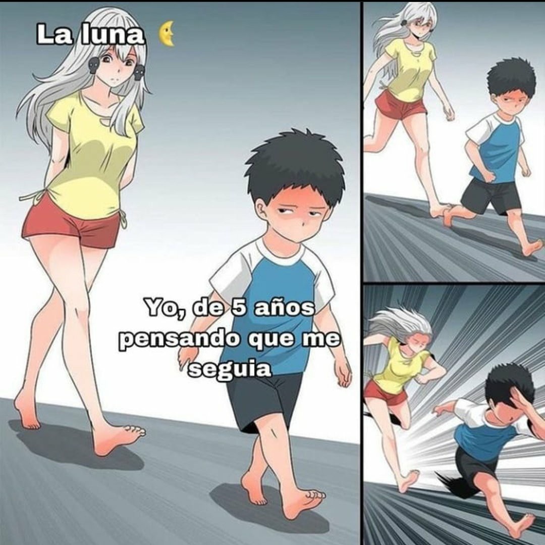 Luna déjame solo - meme