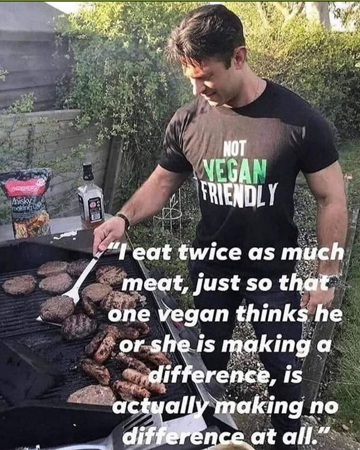 Vegans suck - meme