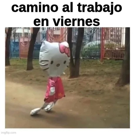 Yendo a clase el viernes - meme