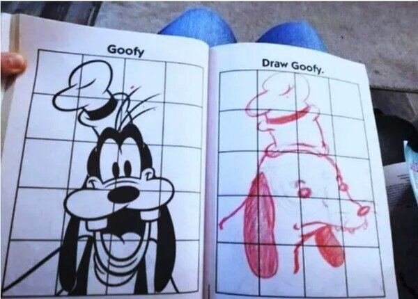 Dibuja a Goofy - meme