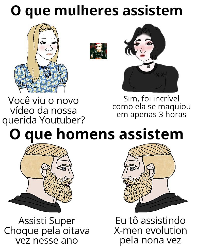 Se a sua inspiração acabar, o chad irá te ajudar - Meme by GH7PHJPA :)  Memedroid