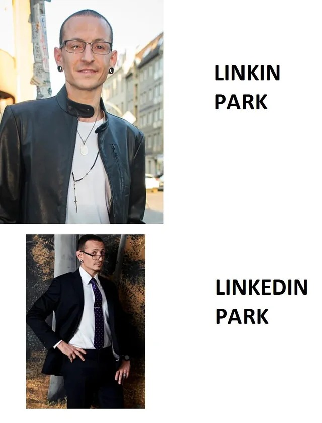 Linkedin park - meme