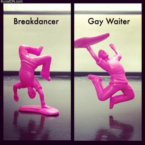breakdancer-gay waiter - meme