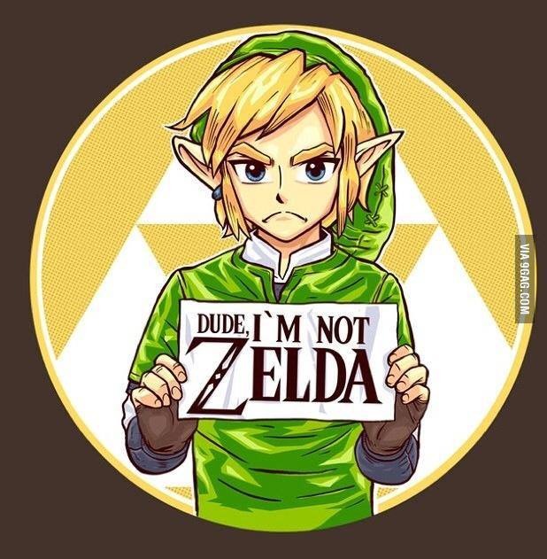 Finally a picture to describe Links feeling about being called zelda - meme