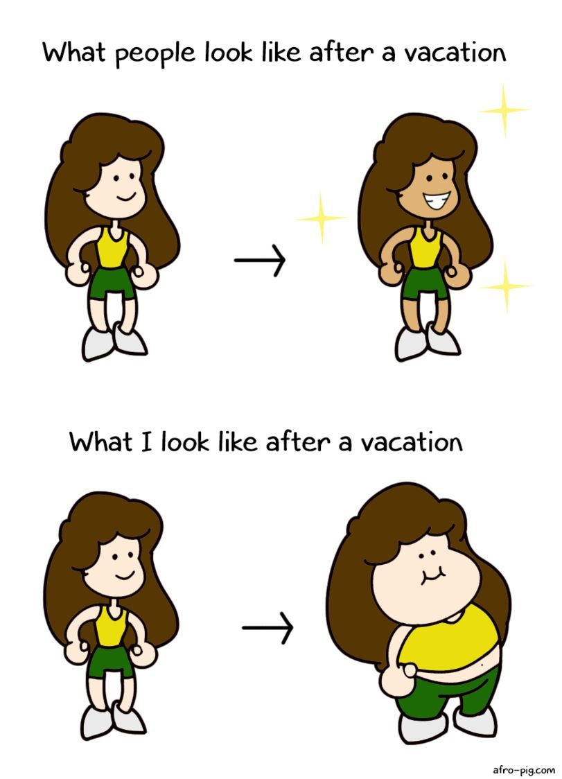 me after a vacation - meme