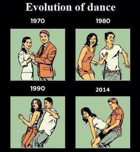 L'évolution de la danse - meme